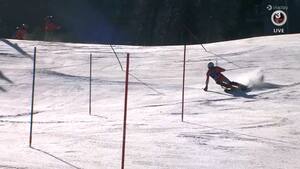 Schweizer laver historisk comeback i slalomløb