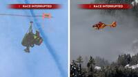 Helikopter henter schweizer efter slemt fald under styrtløb