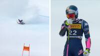 Åh nej: Lindsey Vonn styrter og udgår