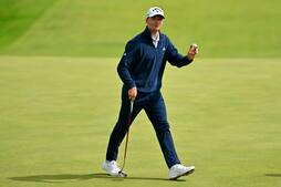 Rasmus Højgaard slutter fremragende runde med birdie