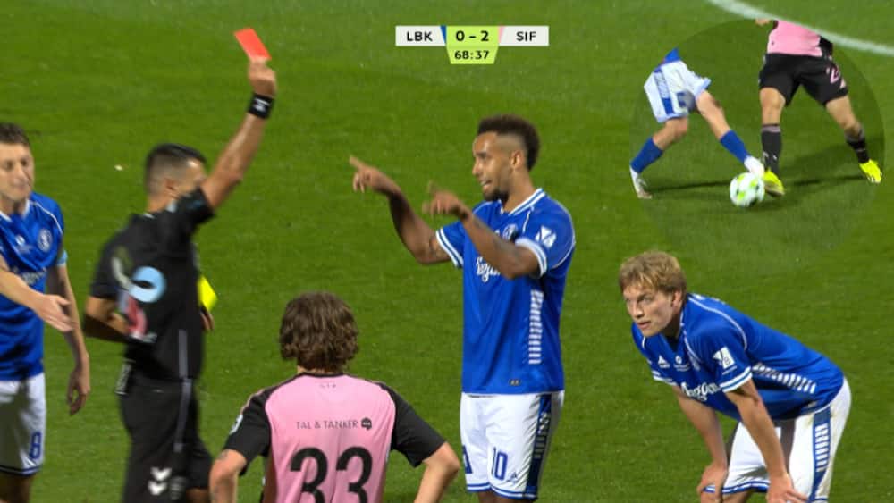 Midt i dommerdebat: Lyngby raser over udvisning