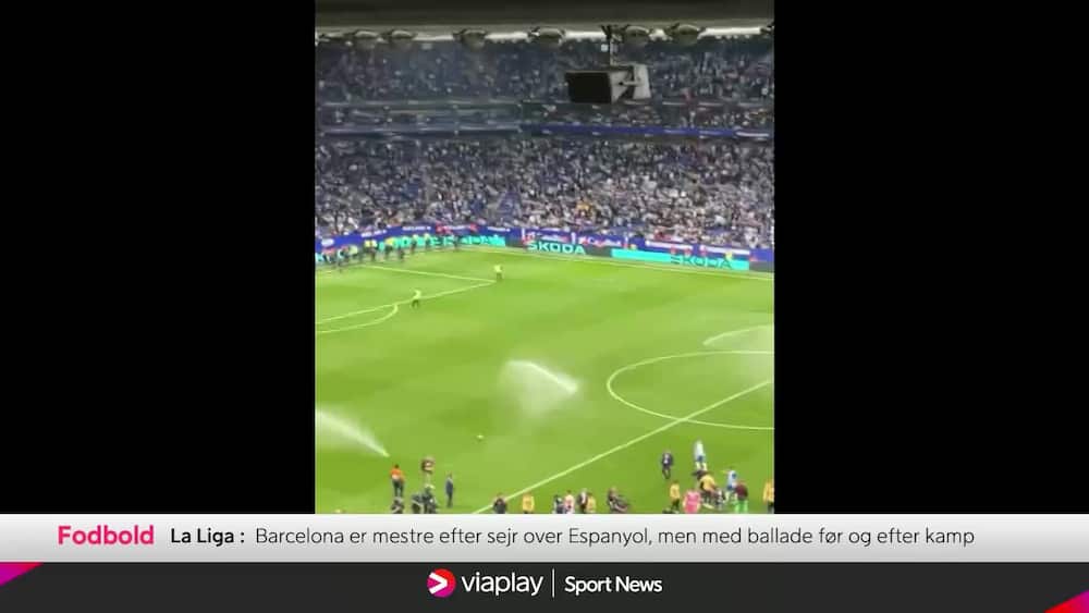 Espanyol stoppede Barcelonas guld-fejring med sprinklere