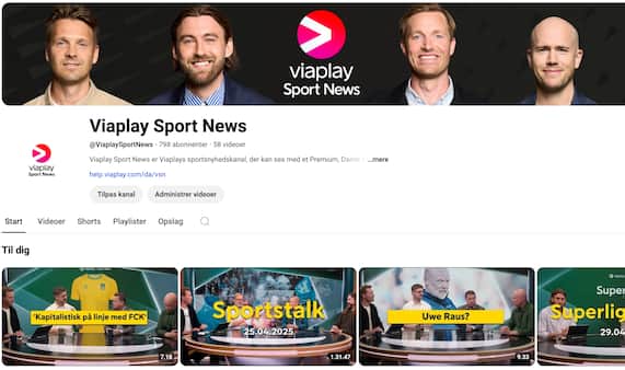 Nyheder, store debatter og de sjoveste øjeblikke - følg Viaplay Sport News på Youtube