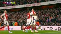 Scoring i de første minutter: Kiwior bringer Arsenal foran