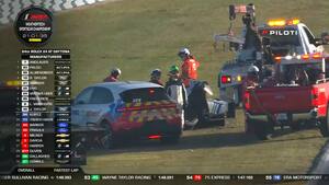 Nicklas Nielsens bil udgår efter crash