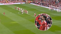 Sindssygt frispark: Szoboszlai hamrer Liverpool på 1-0