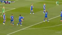 Skrækstart for Leicester og Hermansen: Bagud i 2. minut