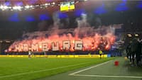 Kæmpe pyro-show: Se Hamburgs fans levere voldsom kulisse