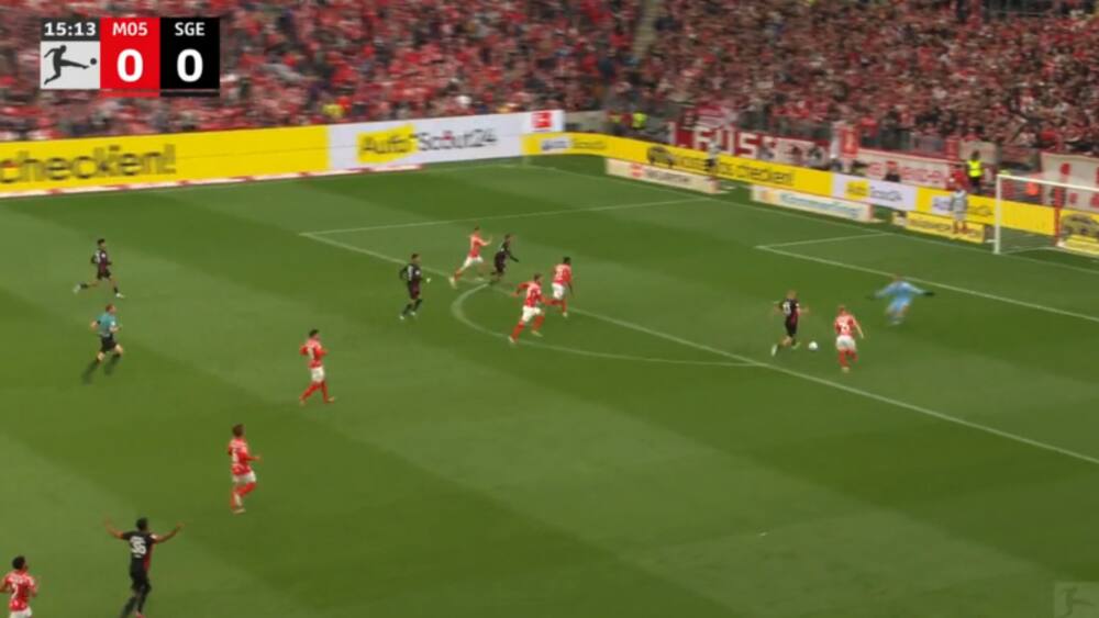 Rasmus Kristensen sender Frankfurt på 1-0 mod Mainz