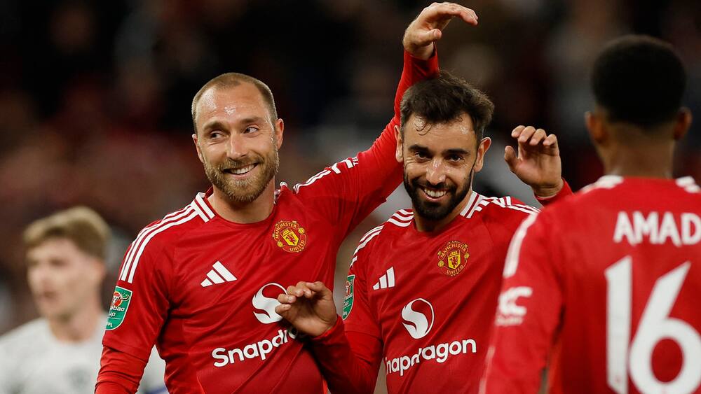 Eriksen på to mål og assist i United-storsejr