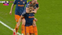 Kort før pausen: Newcastle tager føringen mod Tottenham