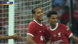 Virgil van Dijk dobler Liverpool-føringen mod Bayern