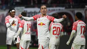 Yussuf Poulsen grundlægger Leipzigs sejr over oprykker