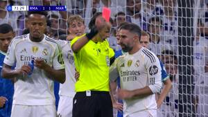 Real Madrid på 10 mand efter Carvajal-skalle