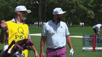 'Av for søren': Jon Rahm rammer tilskuer i hovedet