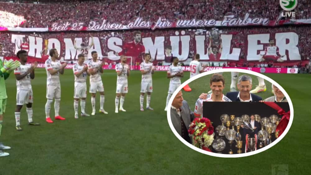 Smuk hyldest: Bayern siger farvel til Thomas Müller