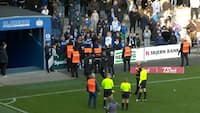 Vilde scener: Esbjerg-spillere stopper sure fans i tilråb