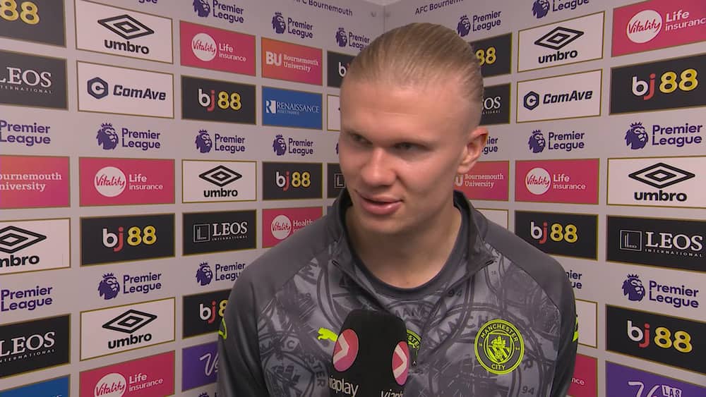 Haaland ønsker Ødegaard tillykke med PL-titlen