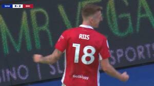 Formstærk Riis scorer for anden kamp i træk i Bristol-sejr