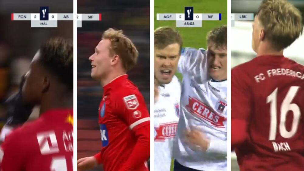 Første stik i hus: Få alle målene fra midtugens pokalbrag