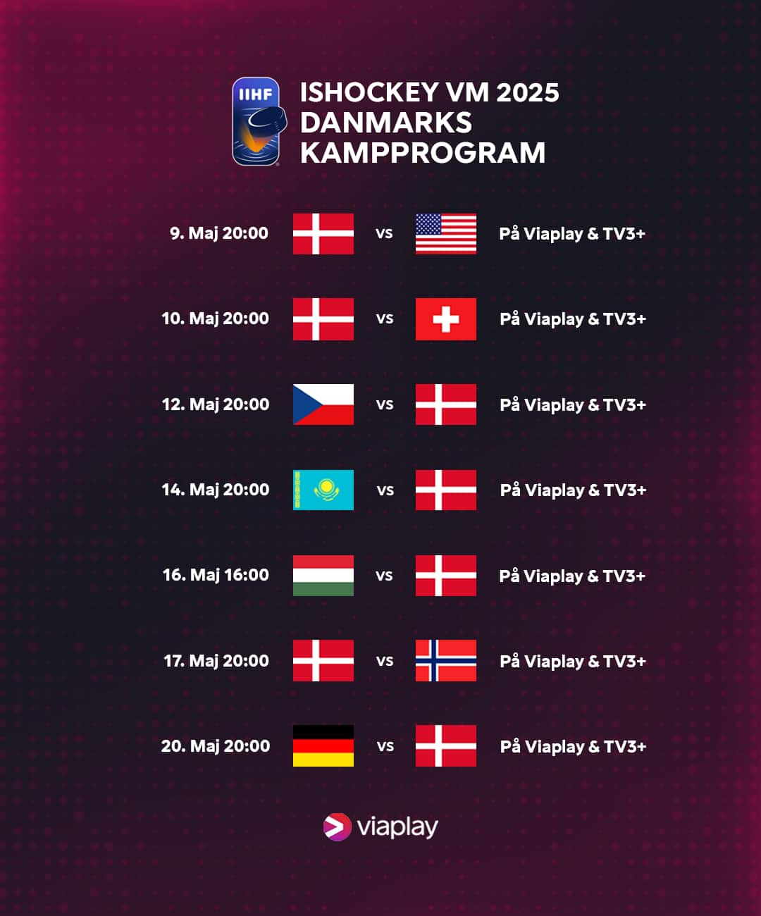 Vind VIP-billetter til Danmarks VM-kampe