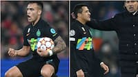 Dramatisk minut for Inter: Martinez laver drømme-mål - men så bliver Alexis udvist