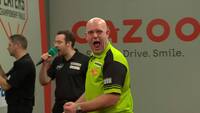 Flyvende hollænder: Michael van Gerwen med fantastisk ni-darts-lukning
