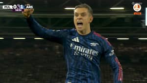 Arsenal foran: Trossard med scoringen mod Fulham