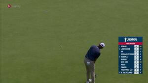 Fremragende birdie fra Rasmus Højgaard