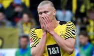 Dortmund taber trods Haaland-hattrick: Se alle 7 kasser fra målfesten her