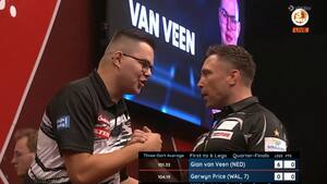 Gian van Veen fortsætter med at imponere: Smadrer Price med 6-0