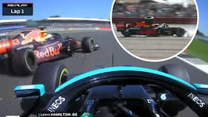 Retro: Kæmpe drama! Verstappen i voldsomt crash efter tæt duel med Hamilton