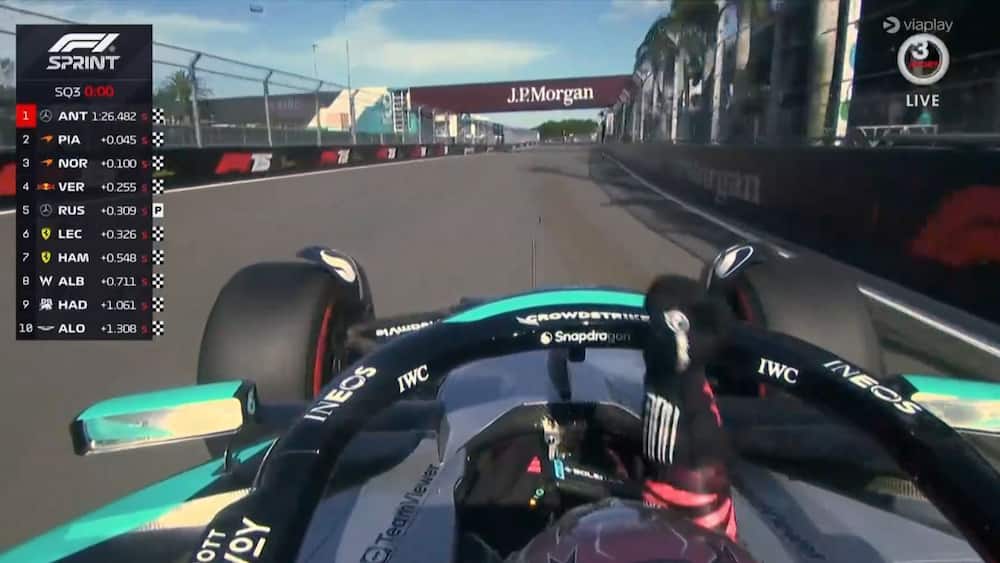 18-årige Antonelli tager pole til sprinten i Miami