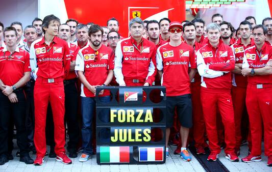 Formel 1-stjerner siger farvel til Jules Bianchi