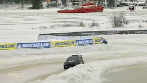 Gense de to ikoners vinterforestilling -Tom Kristensen slår Formel 1-legende i millimeter-tæt sne-race