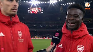Havertz og Saka i hopla: Hør fra de to Arsenal-stjerner