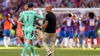 Tosset Guardiola skændes med Dean Henderson efter slutfløjt
