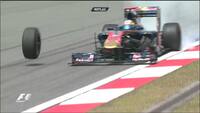 Vanvid i Kina: F1-racer tabte begge forhjul