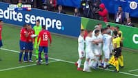Da Messi fik rødt i vild ballade