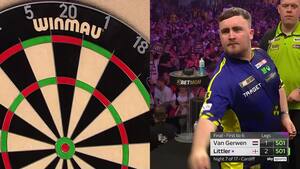 Luke Littler rammer vild 9-darter i Premier League-triumf