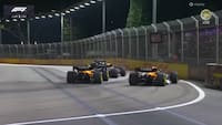 Vild start i Singapore GP: Piastri utilfreds med Norris