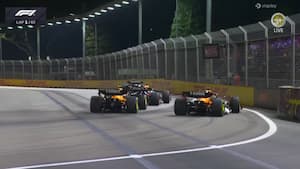 Vild start i Singapore GP: Piastri utilfreds med Norris