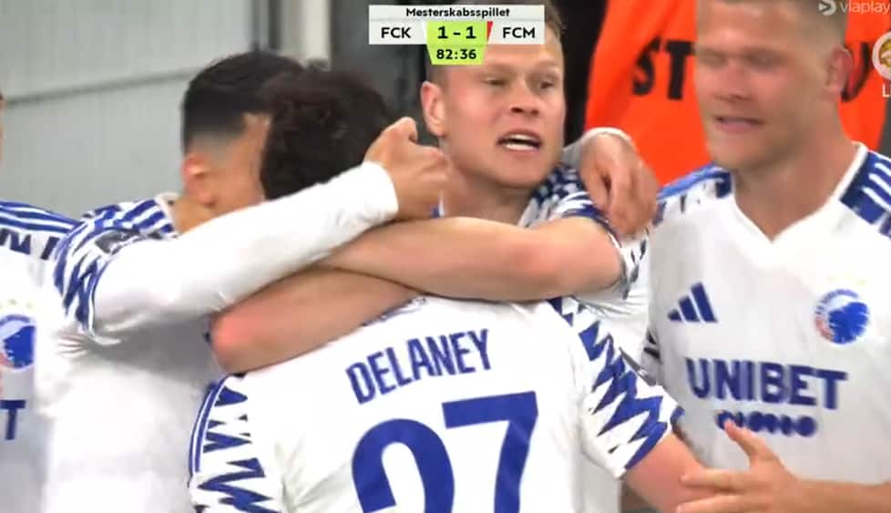 Jubelbrøl i Parken: Delaney udligner til 1-1
