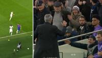 CL-minder: Mourinho hylder bolddreng med highfive og kram efter "assist"
