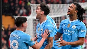 Stones gives Man City 1-0 lead against Liverpool
