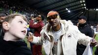 Swanseas medejer Snoop Dogg blev tiljublet på stadion