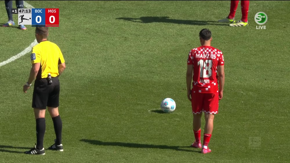 Amiri sparker Mainz i front: 'Fremragende frisparksmål'