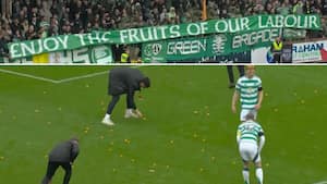 Celtic-fans protesterer: Kyler mandariner på banen