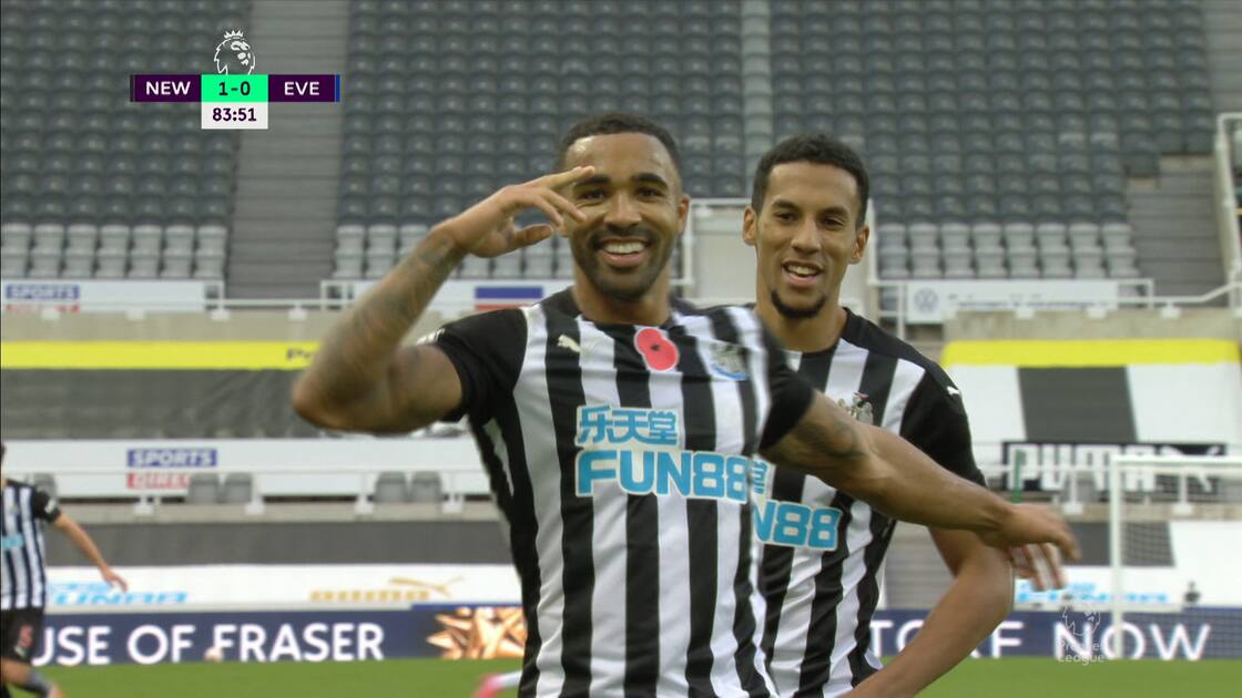 Wilson tvåmålsskytt – stöter in 2-0 för Newcastle