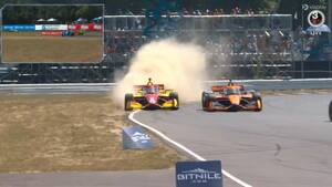 Lundgaard impliceret i batalje under IndyCar-løb